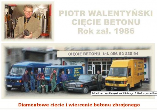 Diamentowe Cięcie Wiercenie Betonu Ściany Stropu Posadzki