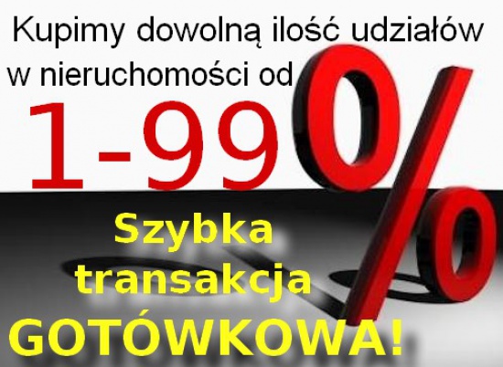 Kupię udziały w nieruchomościach i spadkach